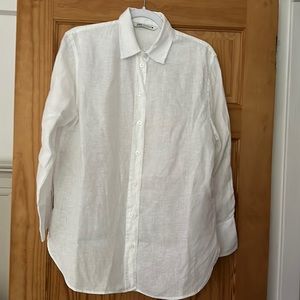 Linen shirt Zara white